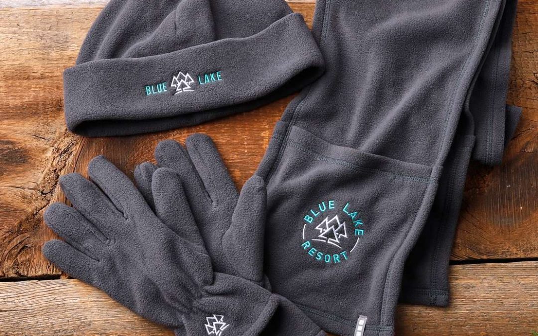 Branded merchandise - hat, gloves, and scarf